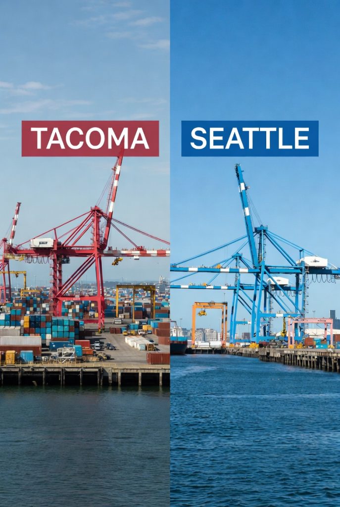 port of Tacoma vs Seattle drayage terminal comparison