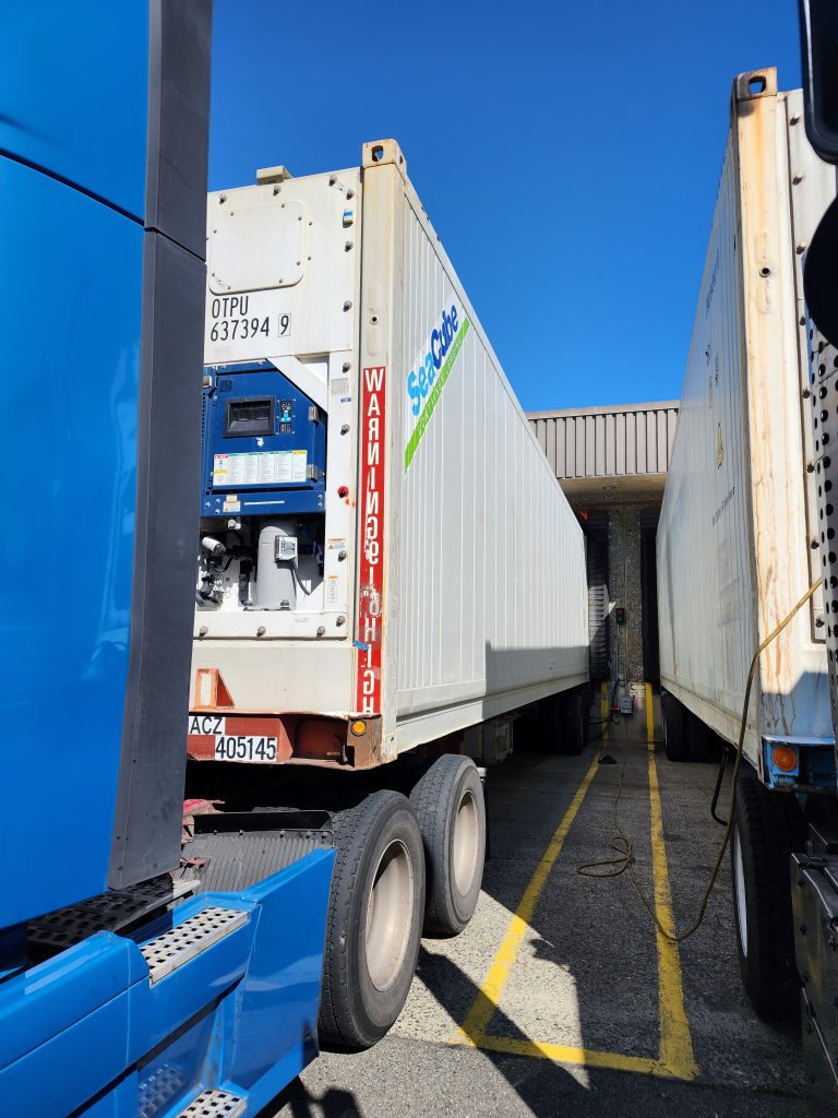 reefer container drayage Tacoma Seattle cold chain pickup